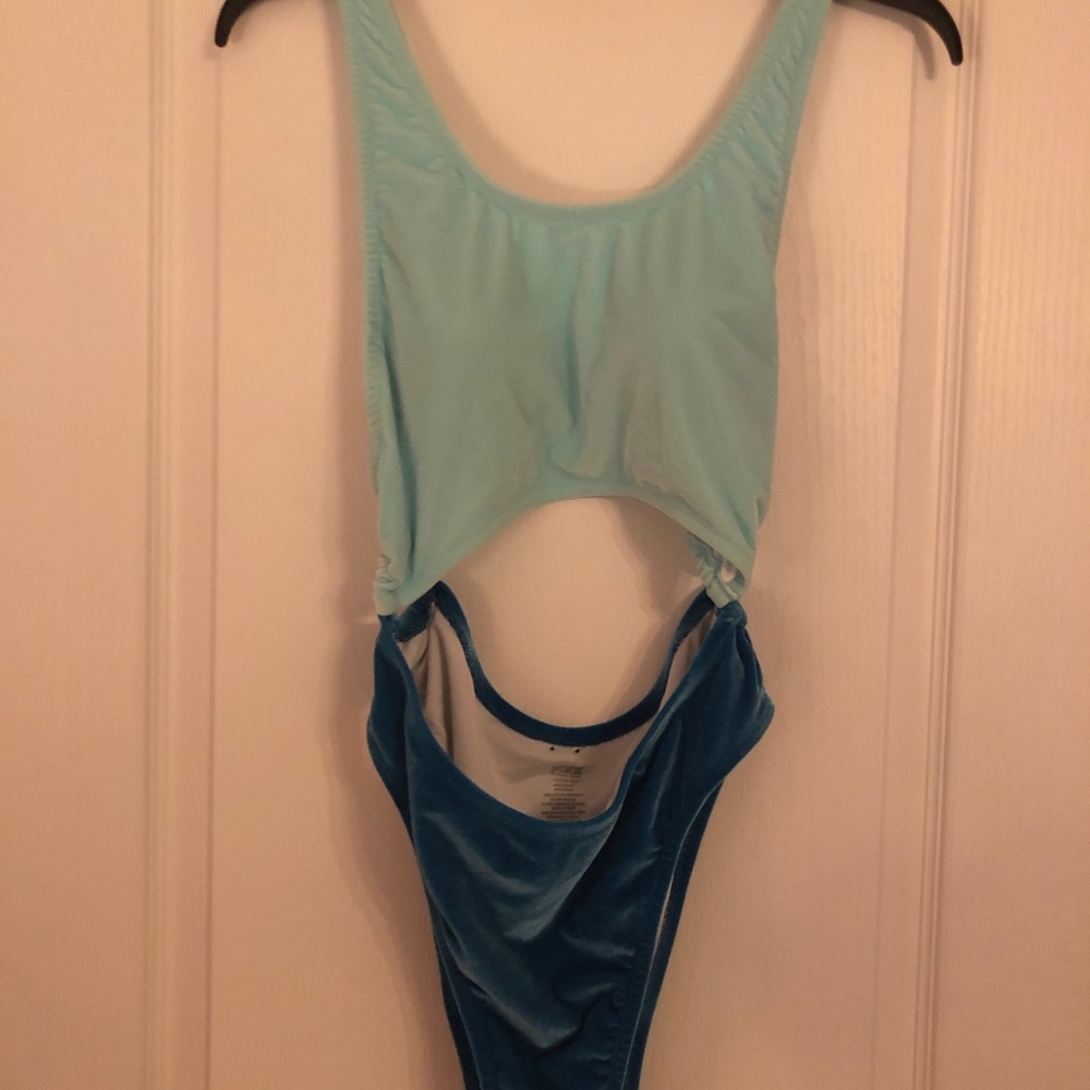 Velvety victoria secret pink bathing suit in L